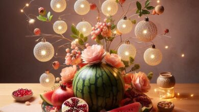 10 ایده برای تزئین میز شب یلدا